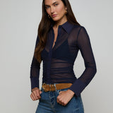 L'AGENCE - Isola Mesh Blouse