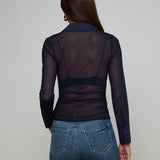 L'AGENCE - Isola Mesh Blouse