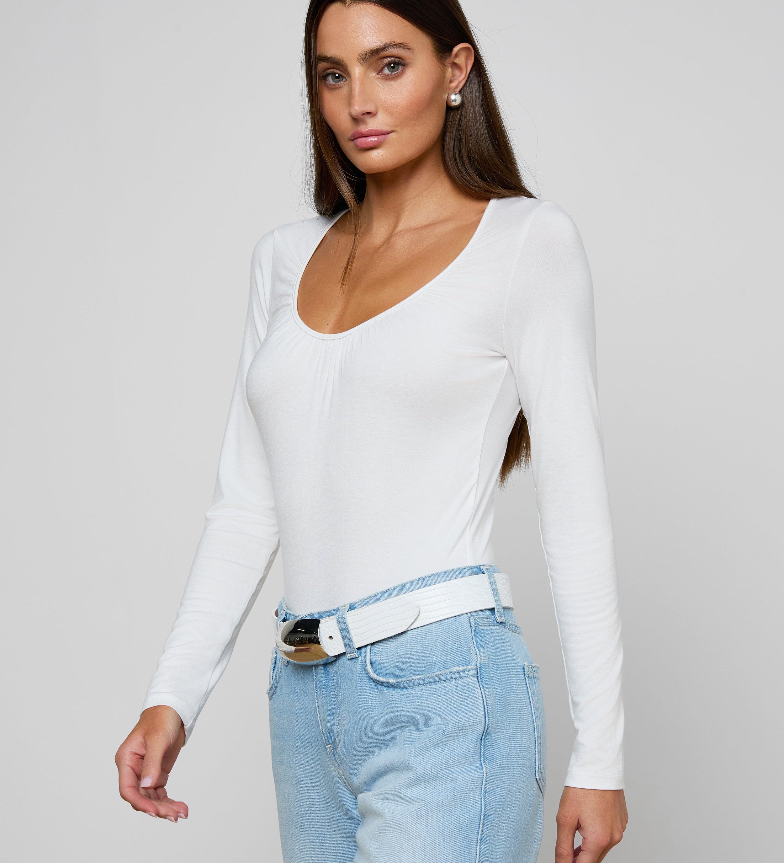 L'AGENCE - Cassandra Ruched Bodysuit