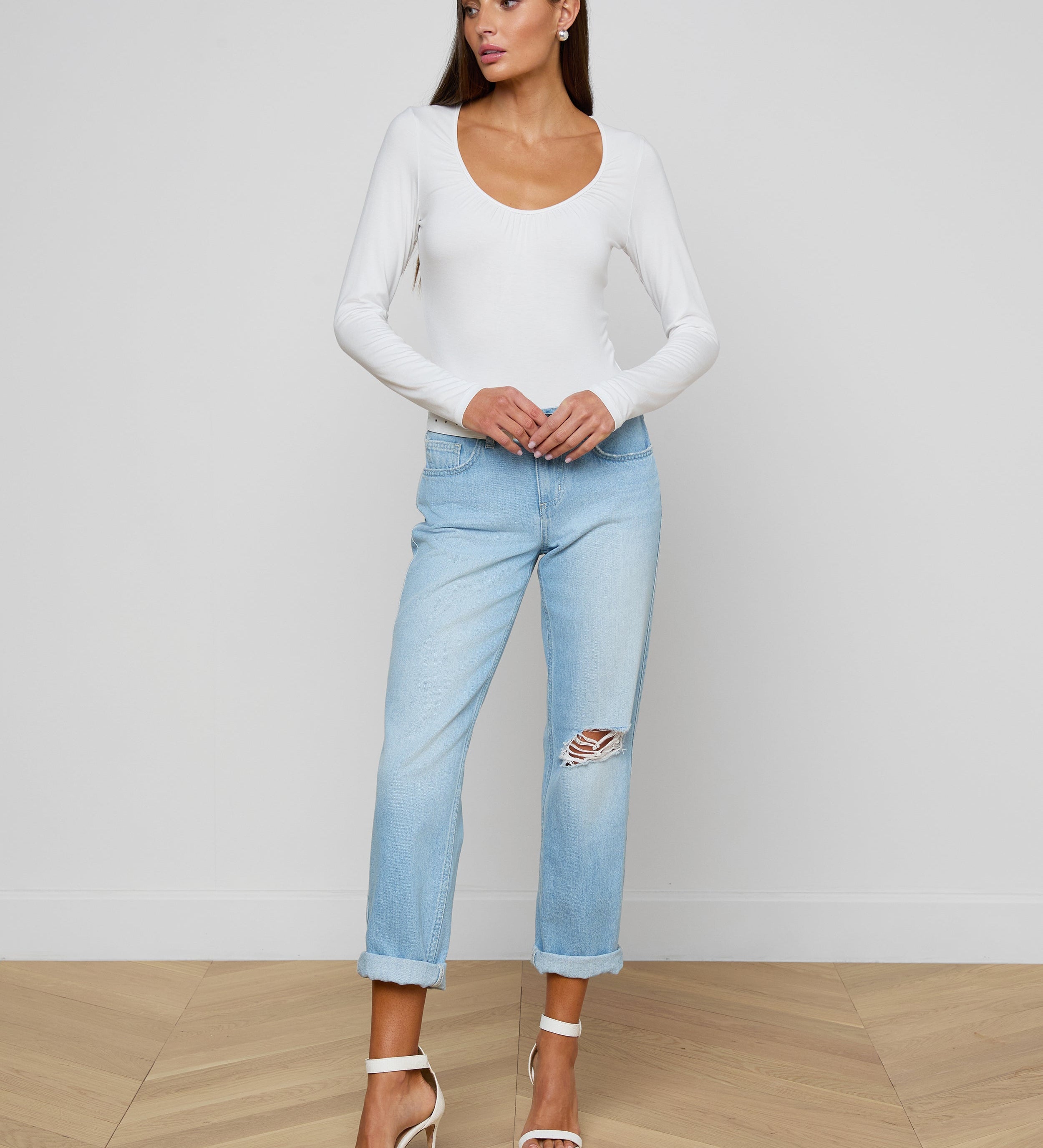 L'AGENCE - Cassandra Ruched Bodysuit