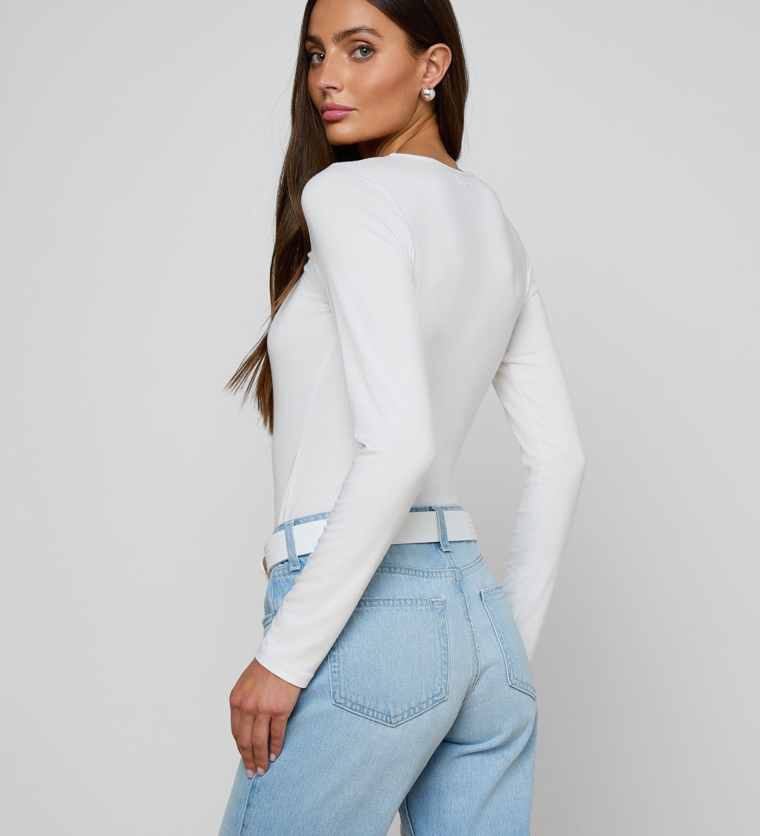 L'AGENCE - Cassandra Ruched Bodysuit