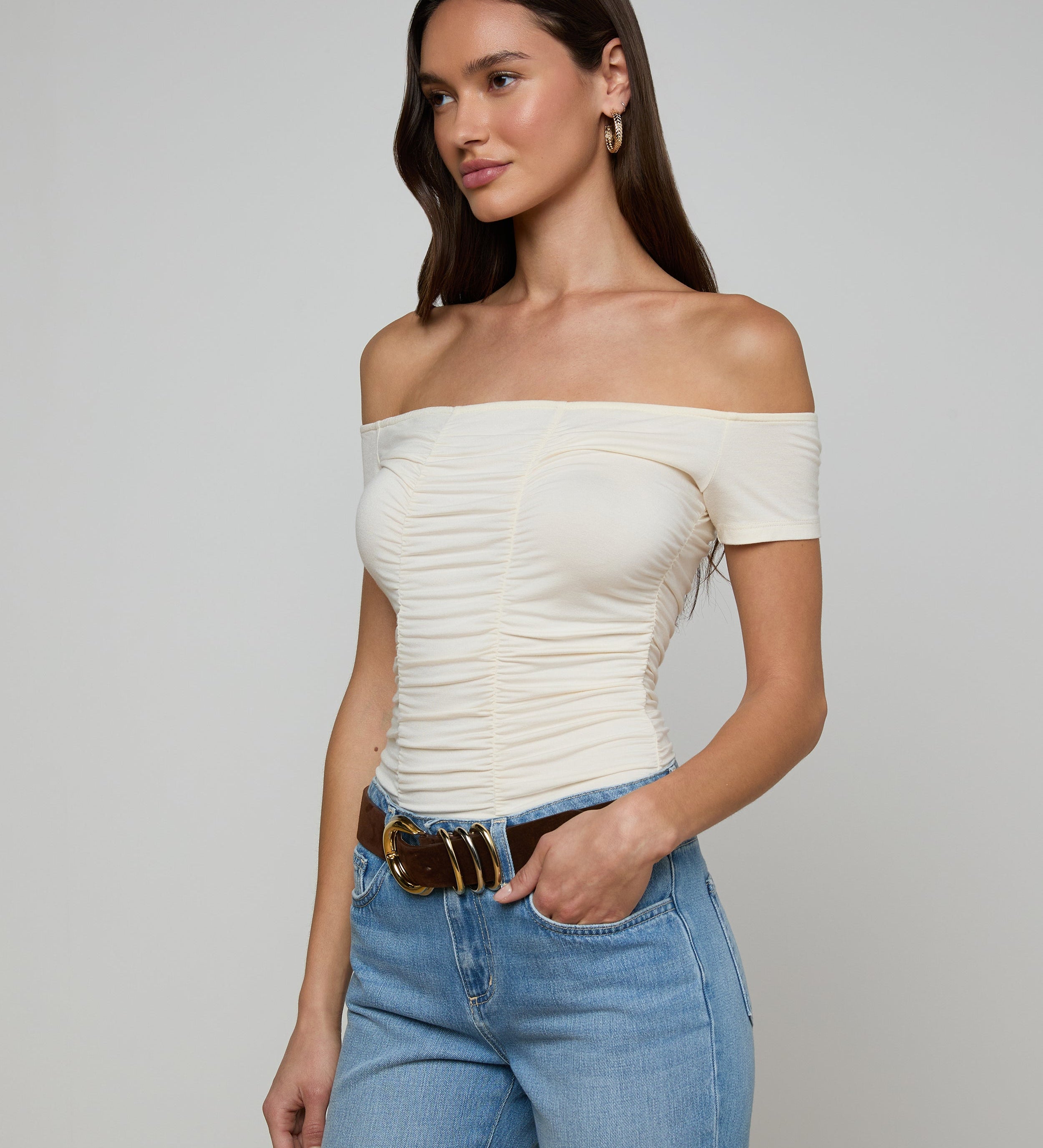 L'AGENCE - Baliegh Ruched Bodysuit