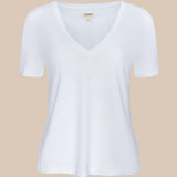 L'AGENCE - Brianna Cotton V - Neck Tee