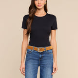 L'AGENCE - Aileen Cotton Crewneck Tee