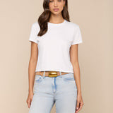 L'AGENCE - Aileen Cotton Crewneck Tee