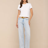 L'AGENCE - Aileen Cotton Crewneck Tee