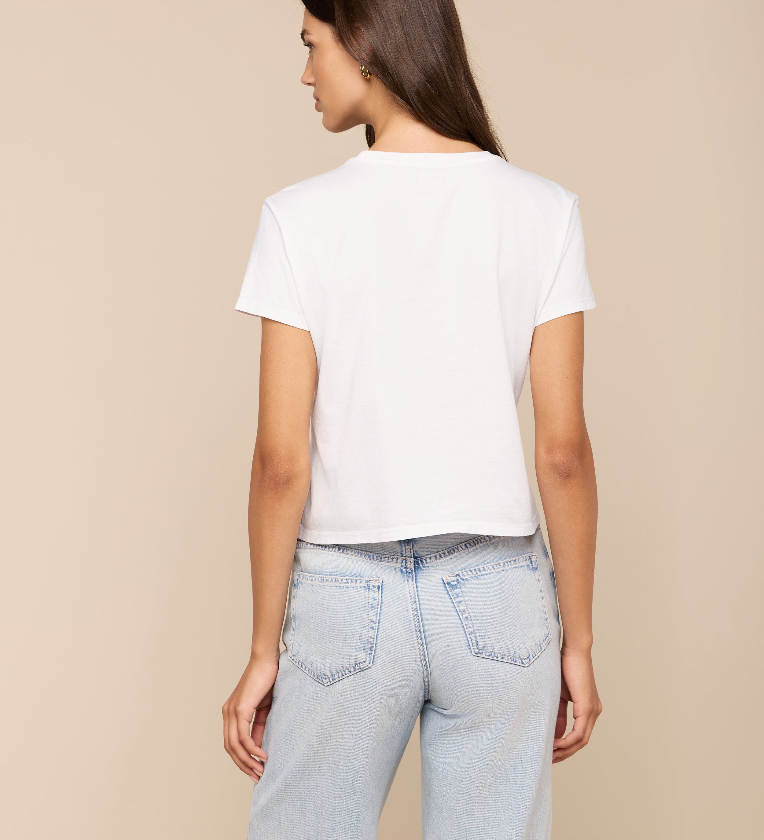 L'AGENCE - Aileen Cotton Crewneck Tee