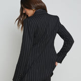L'AGENCE - Kendi Pinstriped Long Blazer