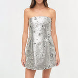 Simkhai - Arta Embellished Sequin Bustier Mini Dress