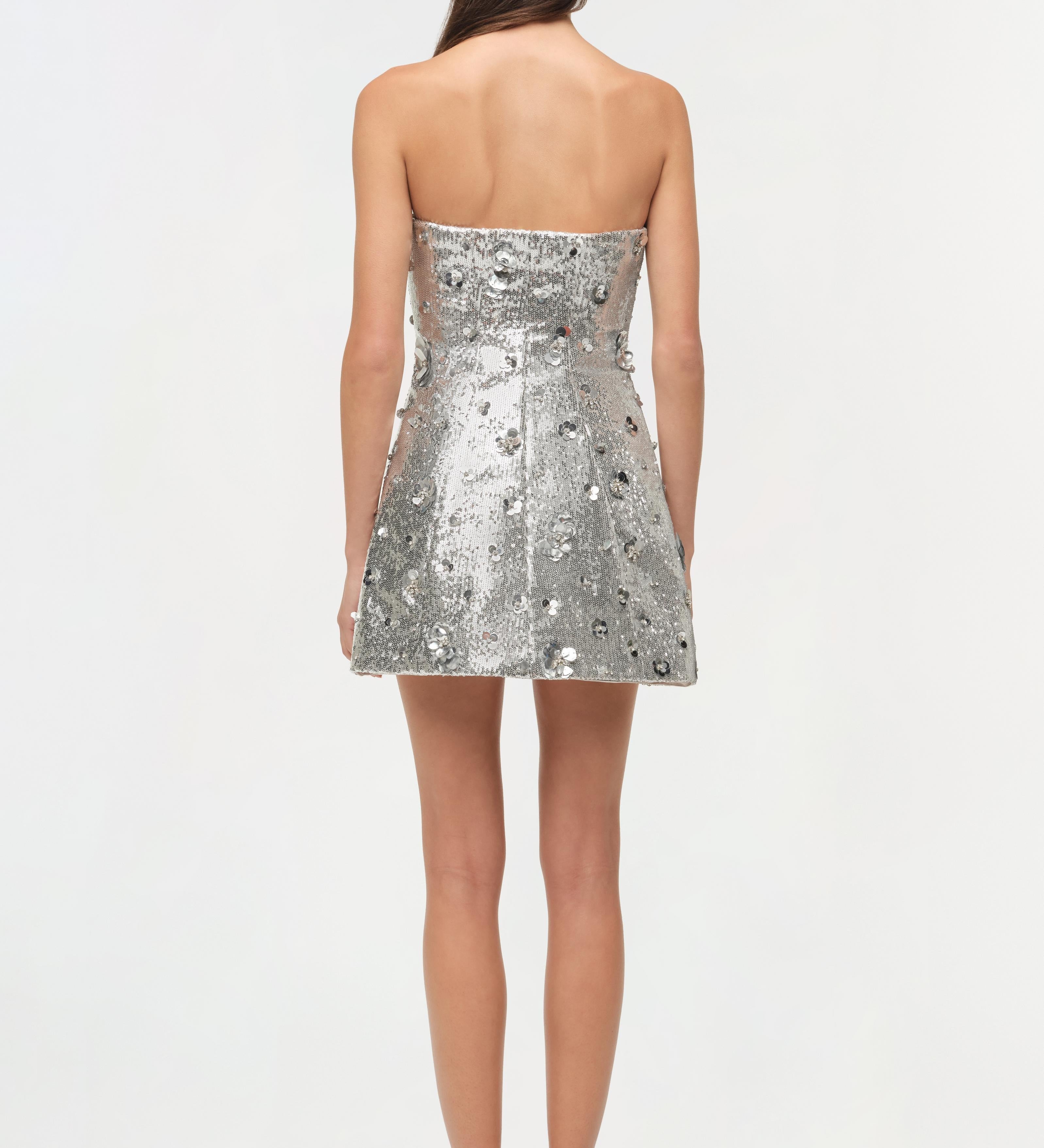 Simkhai - Arta Embellished Sequin Bustier Mini Dress