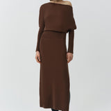 Simkhai - Janese Off Shoulder Knit Midi Dress