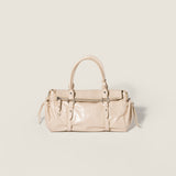 Shiny leather handbag