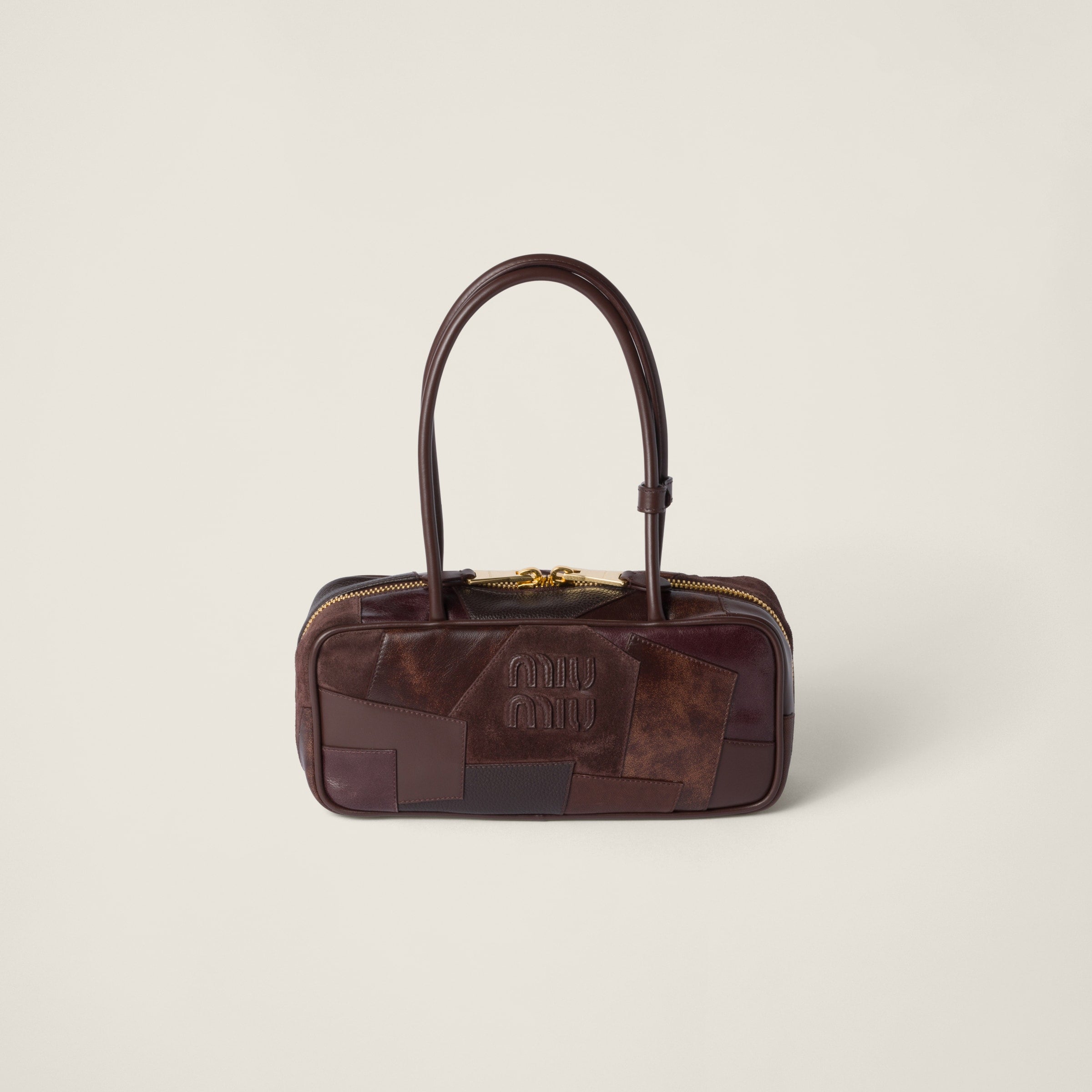 Beau  leather patchwork bag