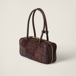 Beau  leather patchwork bag
