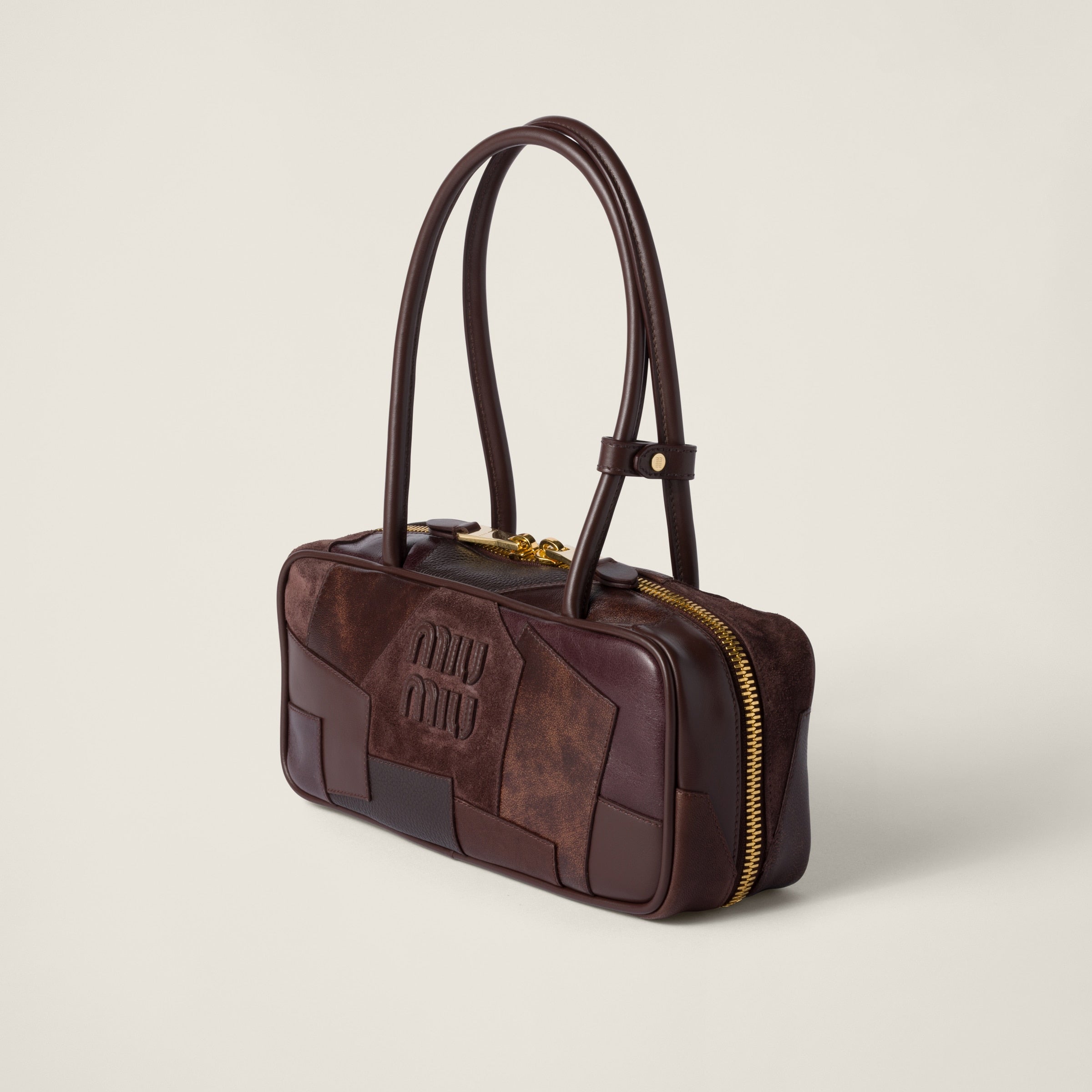 Beau  leather patchwork bag
