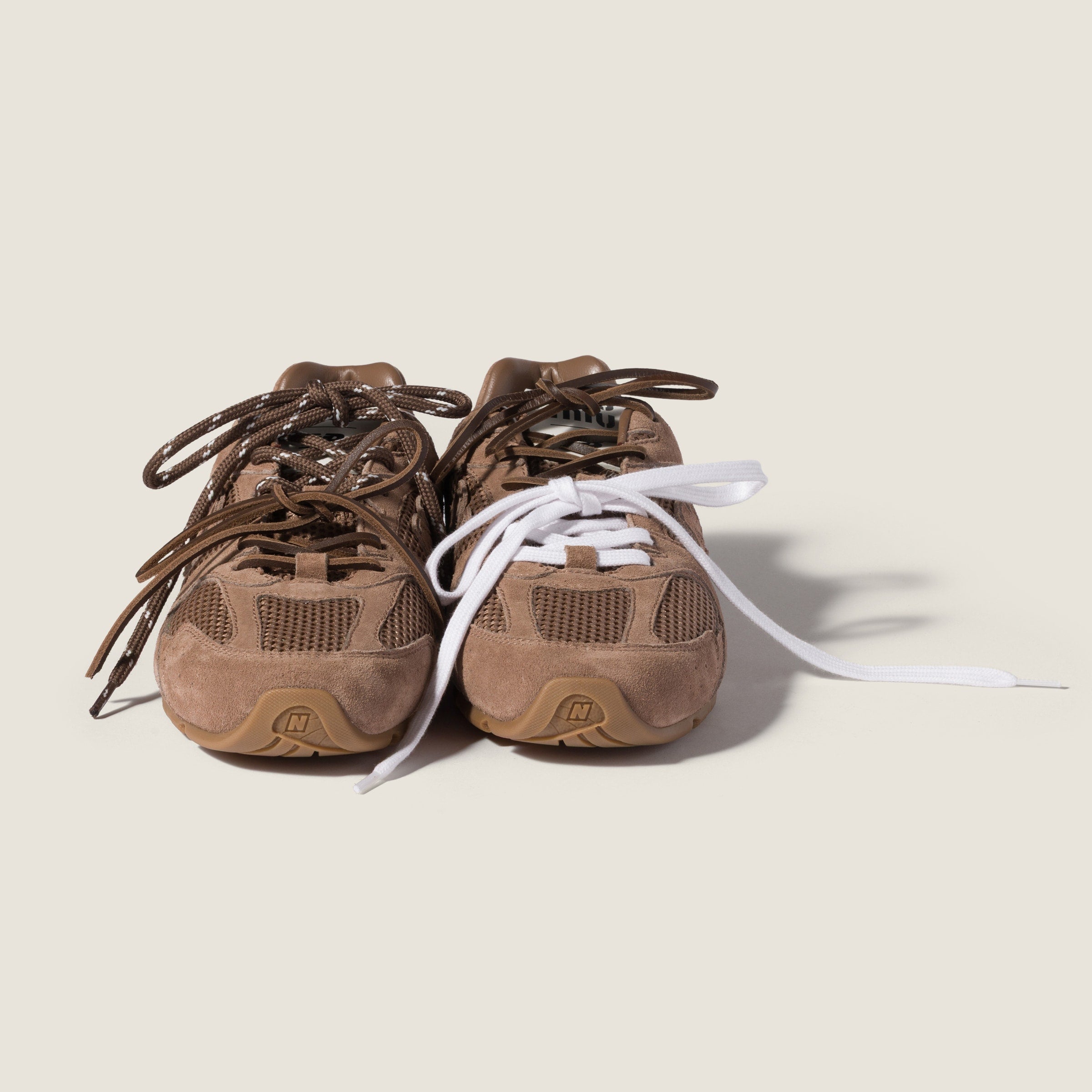 New Balance X Miu Miu 530 SL suede and mesh sneakers