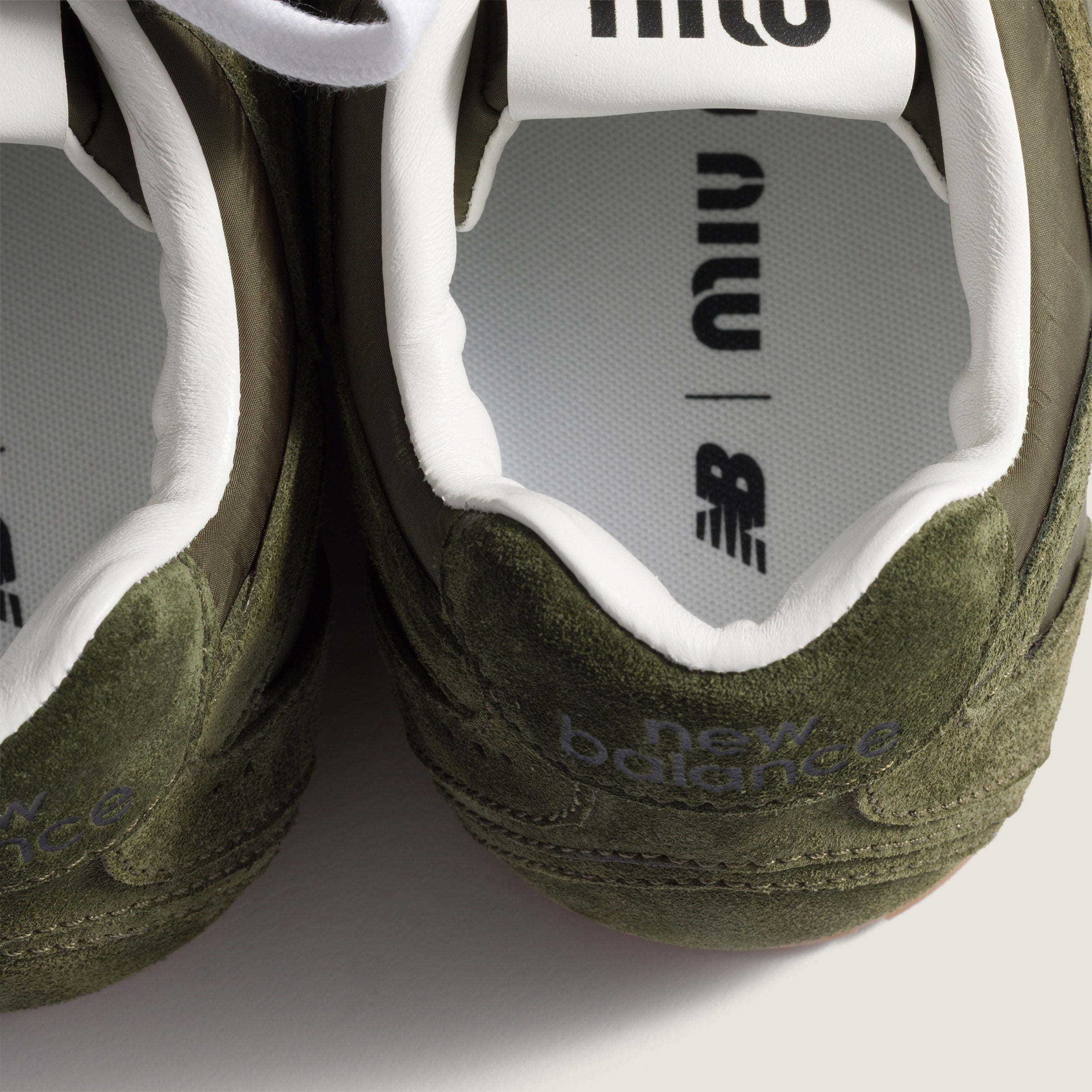 New Balance X Miu Miu 530 SL technical fabric and suede sneakers