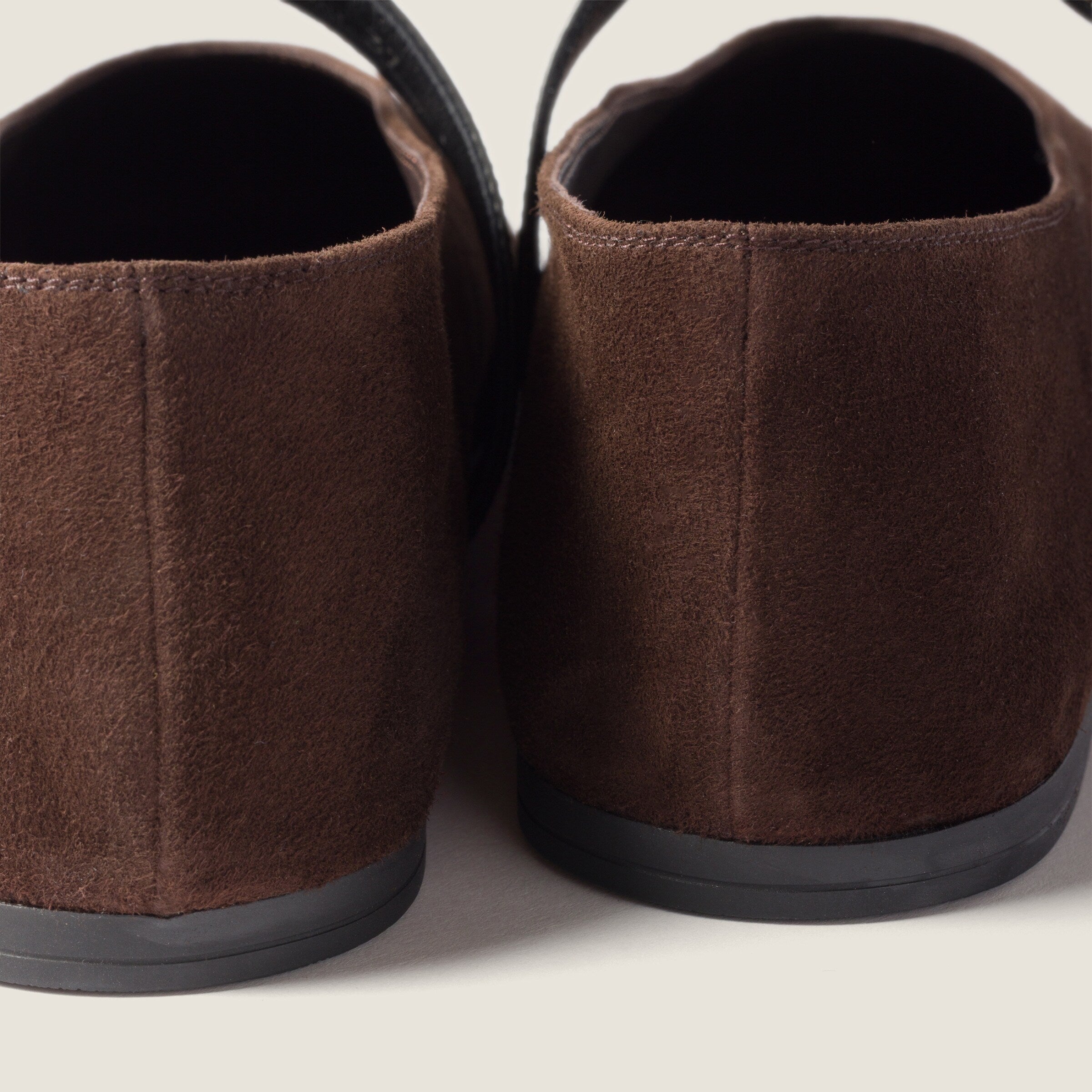Suede ballerinas