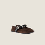 Suede ballerinas