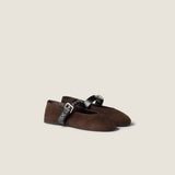 Suede ballerinas