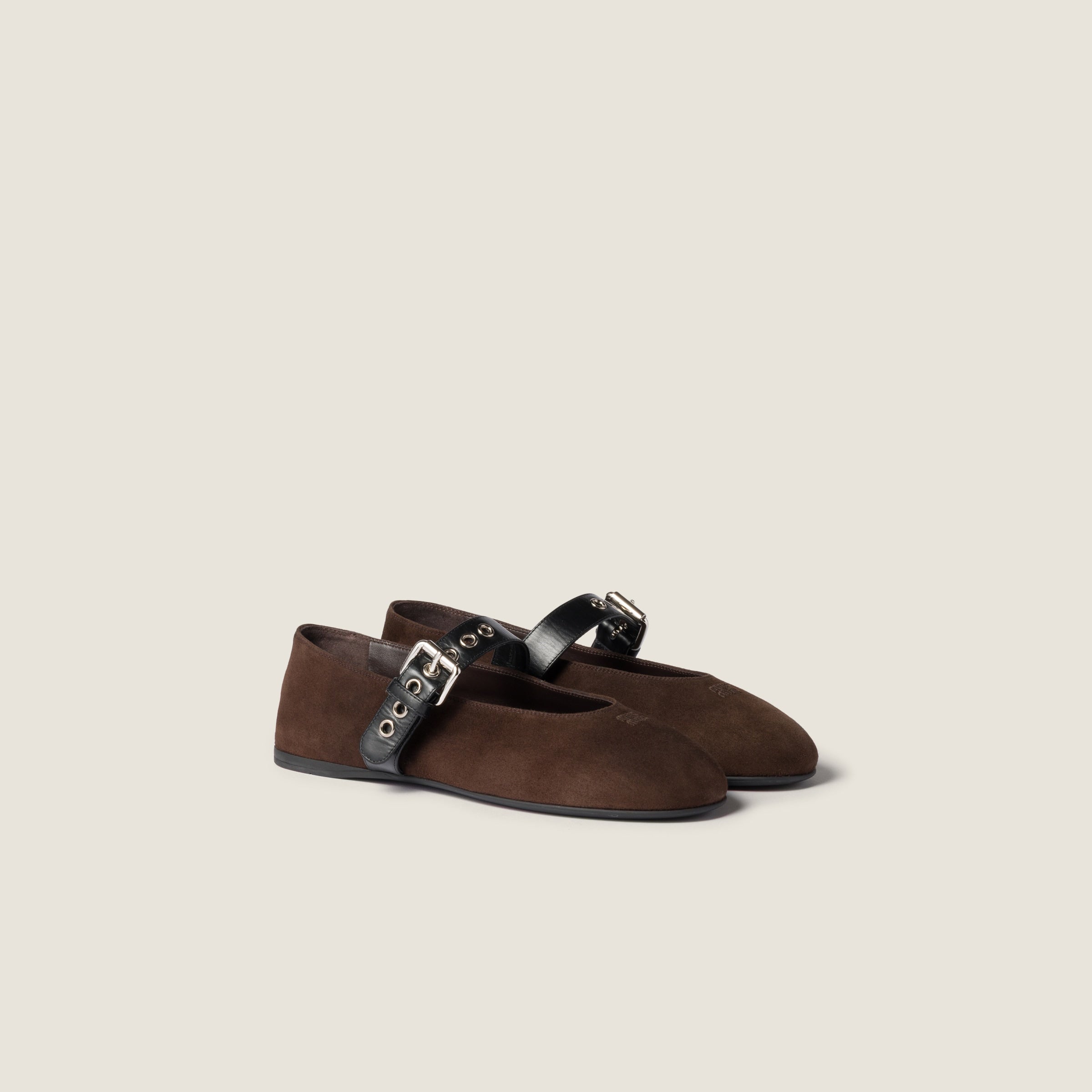 Suede ballerinas
