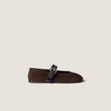 Suede ballerinas