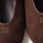 Suede ballerinas