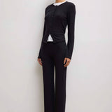 Leset - Lauren High Waist Straight Leg Pant