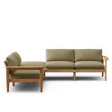The Citizenry - Dunes Teak Outdoor 5-Piece Sectional