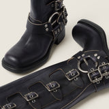 Leather boots
