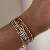 Kinn - Classic Diana Tennis Bracelet 3.20ctw Yellow Gold