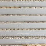 Kinn - Classic Diana Tennis Bracelet 3.20ctw White Gold