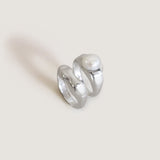 Kinn - Edith Pearl Ring Stack Silver