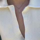 Kinn x Sunset Tennis Club Ball And Racquet Necklace Pearl