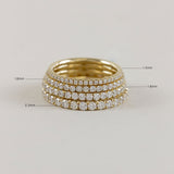 Kinn - Dahlia Pavé Ring 1.8mm Diamond