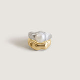 Kinn - Edith Pearl Ring Stack Gold & Silver