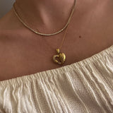 Kinn - Vintage Asymmetrical Heart Pendant