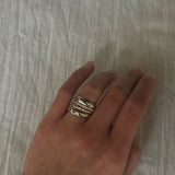 Kinn - Amelia May Birthstone Dome Ring Emerald