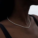 Kinn - Diana Tennis Necklace Diamond 6.20ctw Yellow Gold