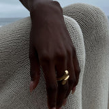 Kinn - Bold Willow Wrap Around Ring Gold