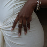 Kinn - Françoise Layered Ellipse Ring Diamond