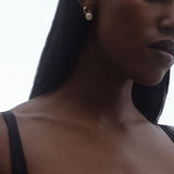 Kinn - Rose Pearl Earrings Gold