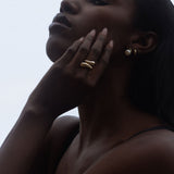 Kinn - Rose Pearl Earrings Gold