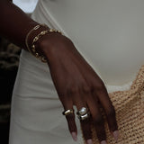 Kinn - Edith Pearl Ring Stack Silver