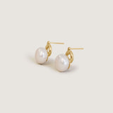 Kinn - Rose Pearl Earrings Gold