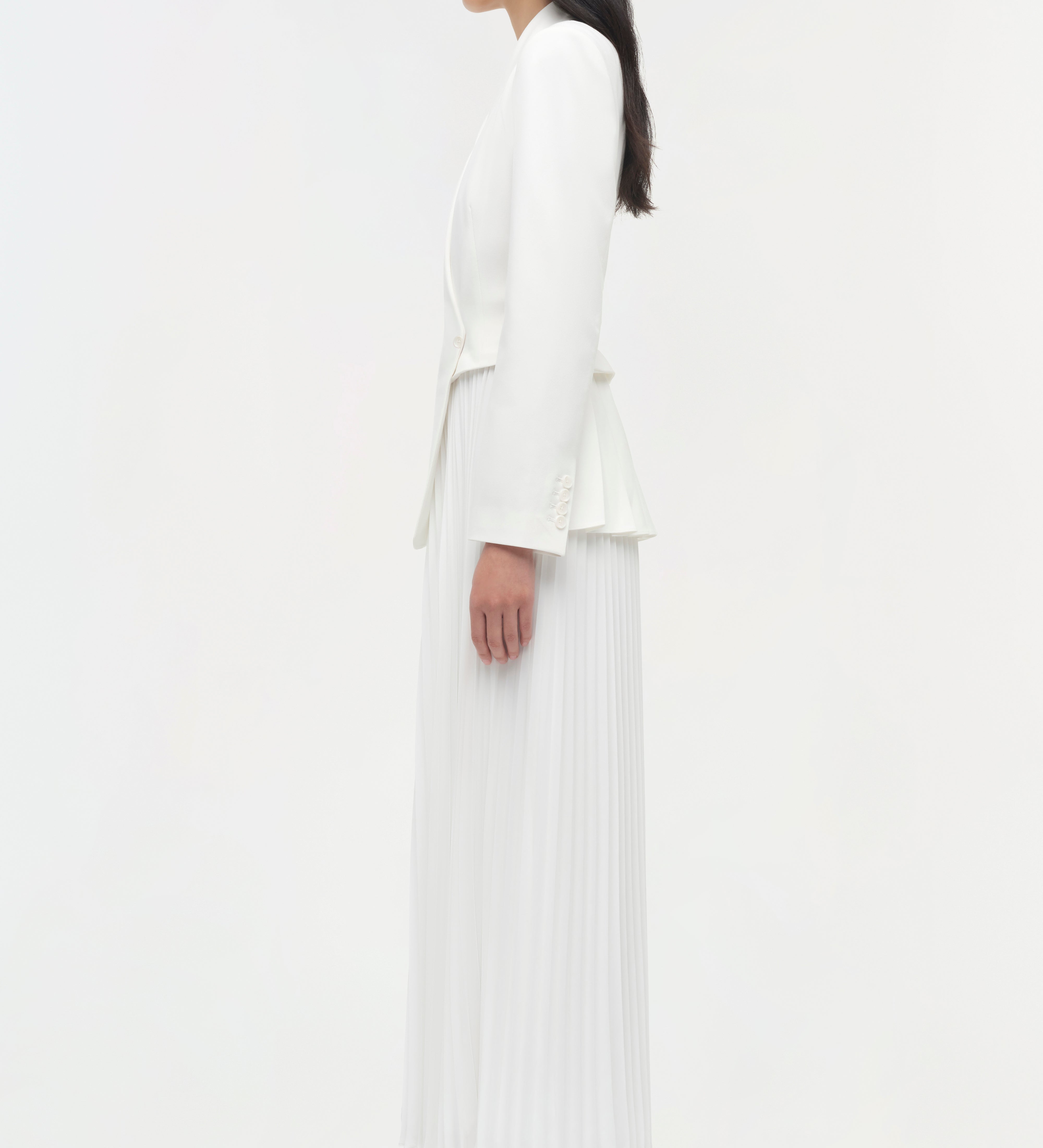 Simkhai - Alexandra Pleated Blazer Midi Dress