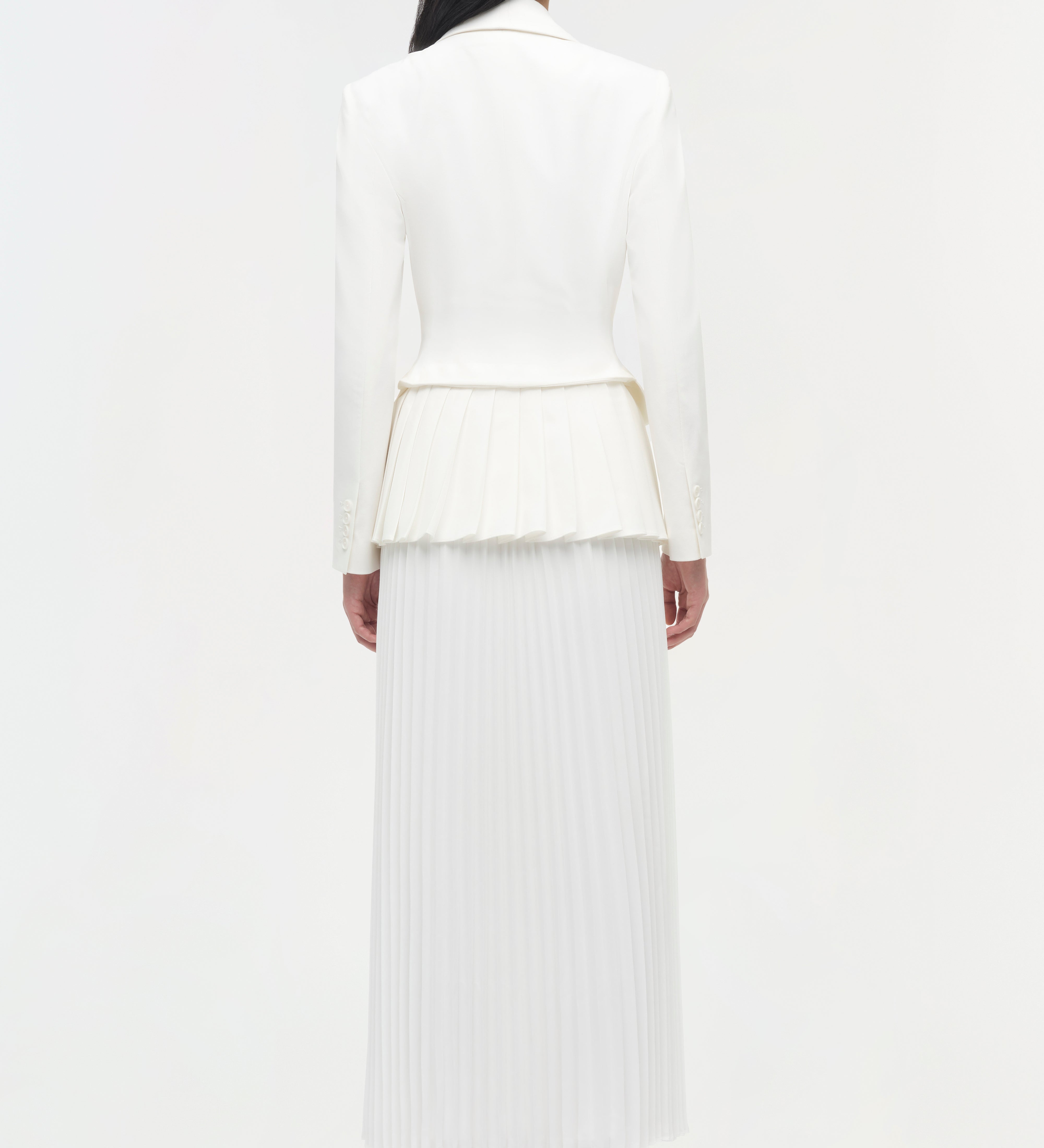 Simkhai - Alexandra Pleated Blazer Midi Dress