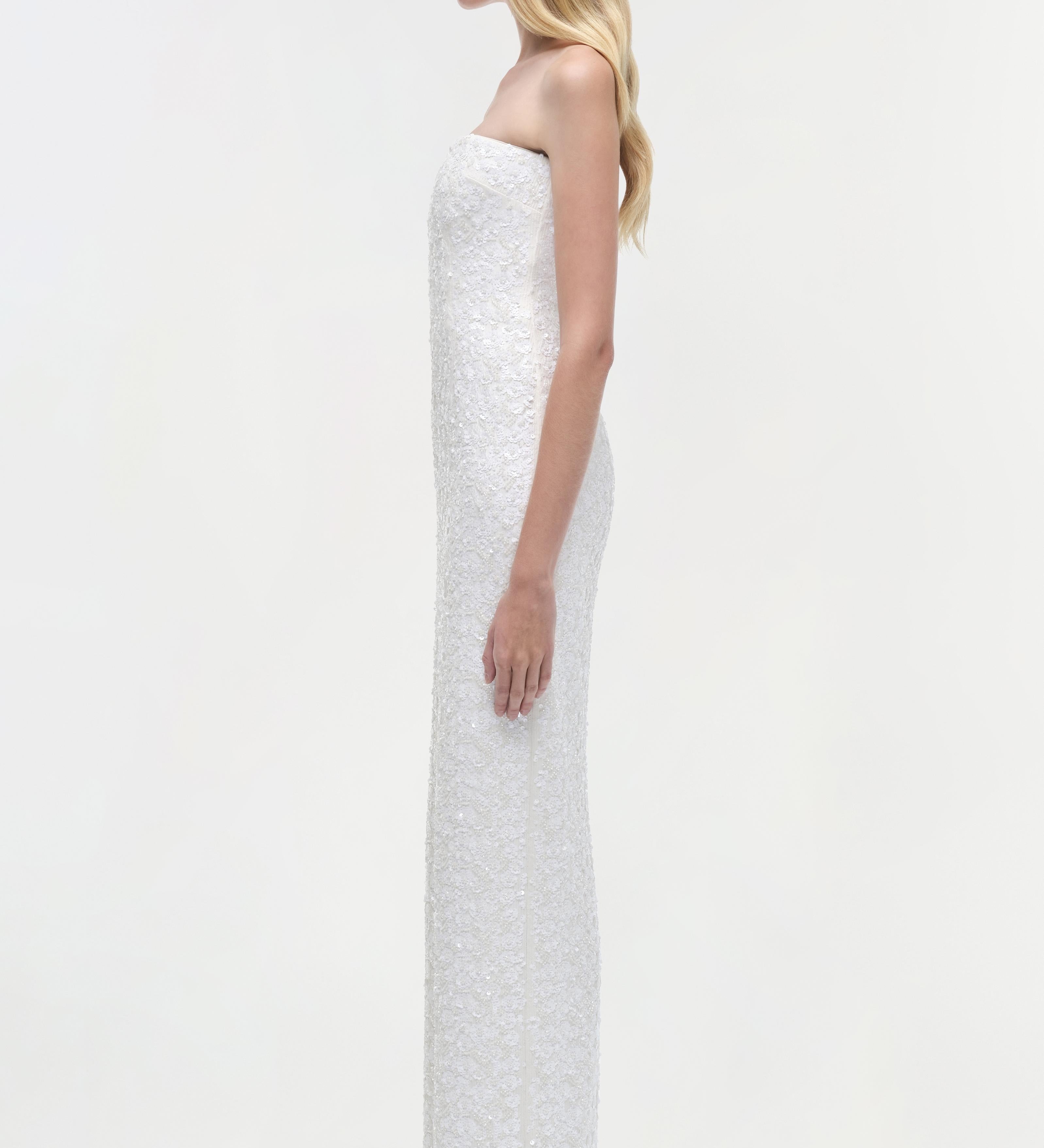 Simkhai - Savia Strapless Embellished Gown