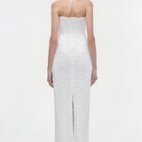 Simkhai - Savia Strapless Embellished Gown