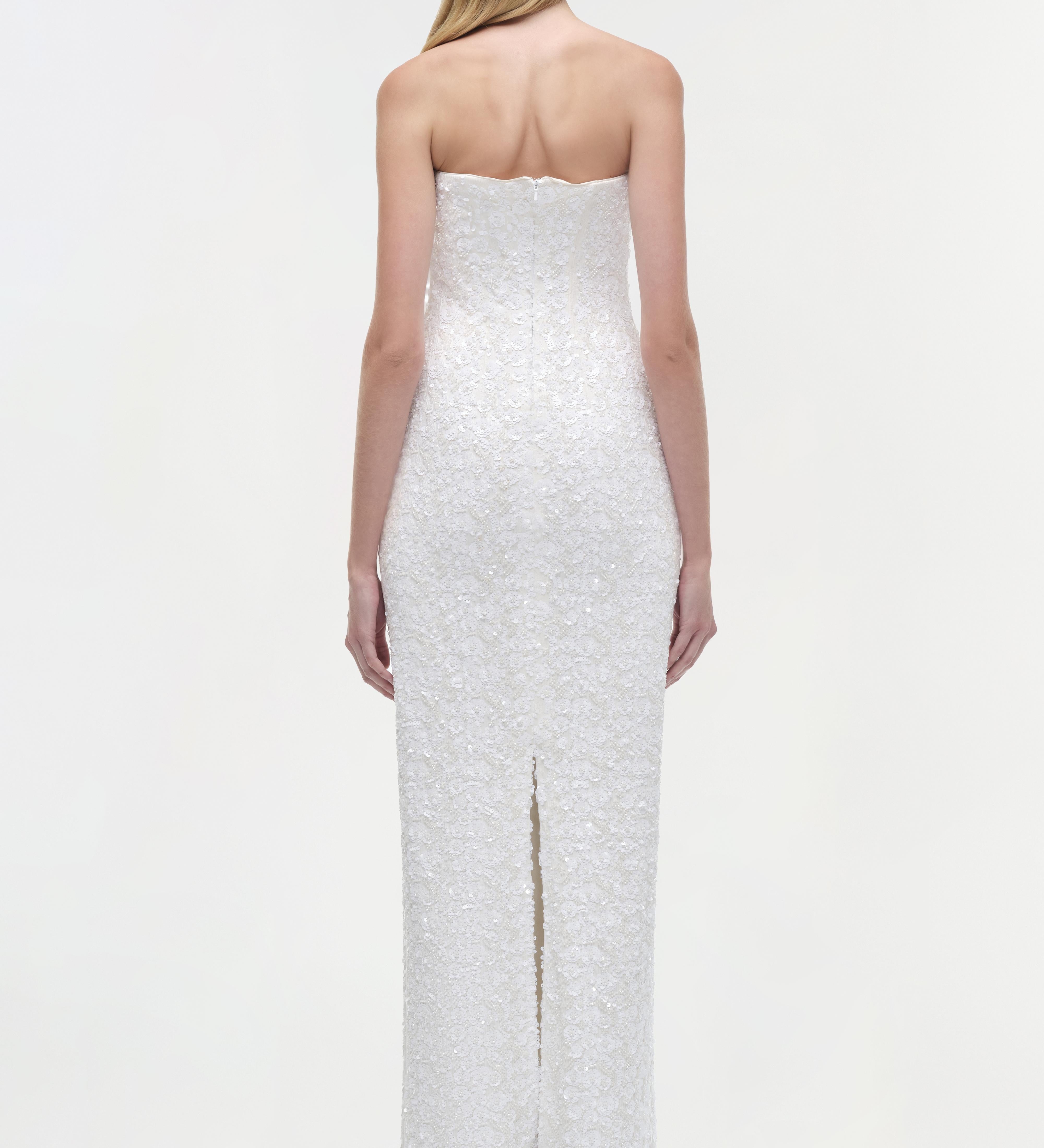 Simkhai - Savia Strapless Embellished Gown
